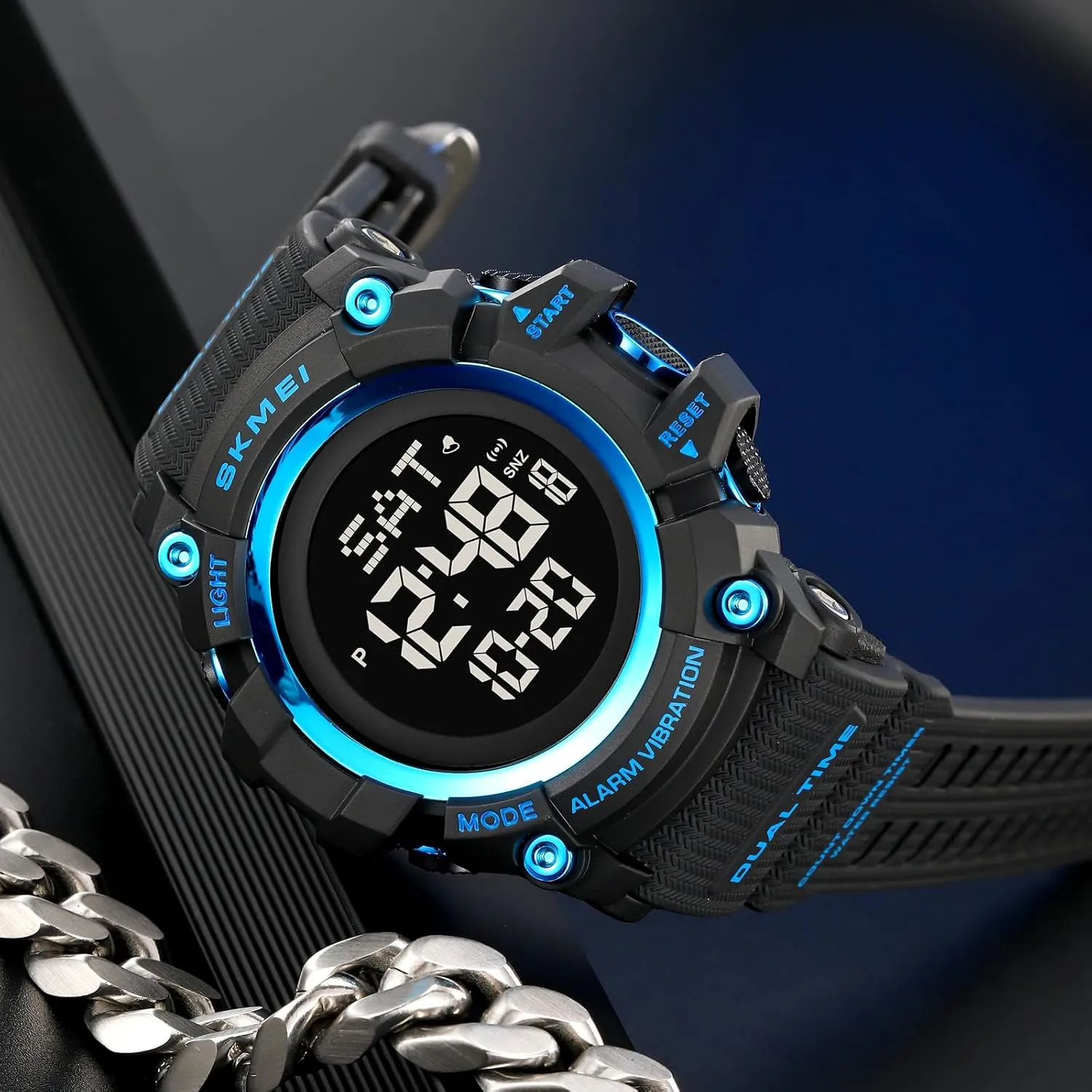 FANMIS Mens Military Multifunction Digital LED Watch Electronic Waterproof Alarm Quartz Sports Watch