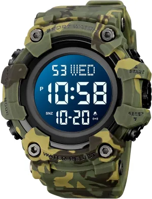 FANMIS Mens Military Multifunction Digital LED Watch Electronic Waterproof Alarm Quartz Sports Watch