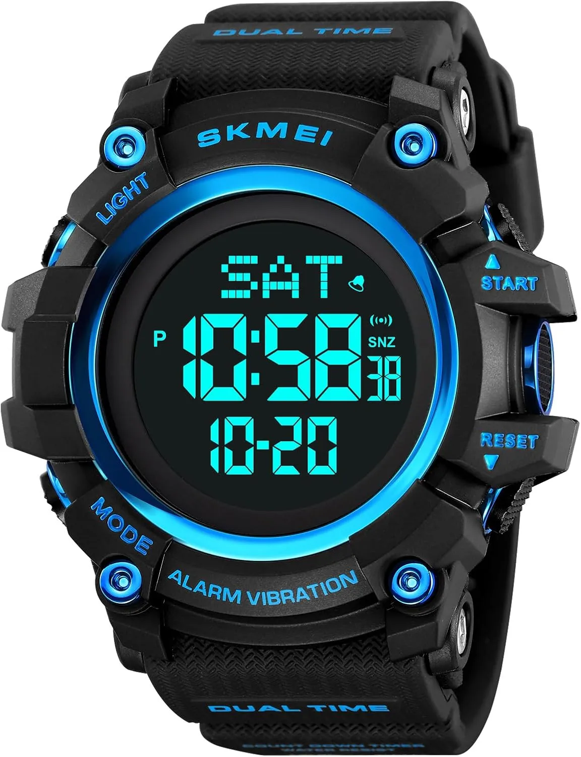FANMIS Mens Military Multifunction Digital LED Watch Electronic Waterproof Alarm Quartz Sports Watch