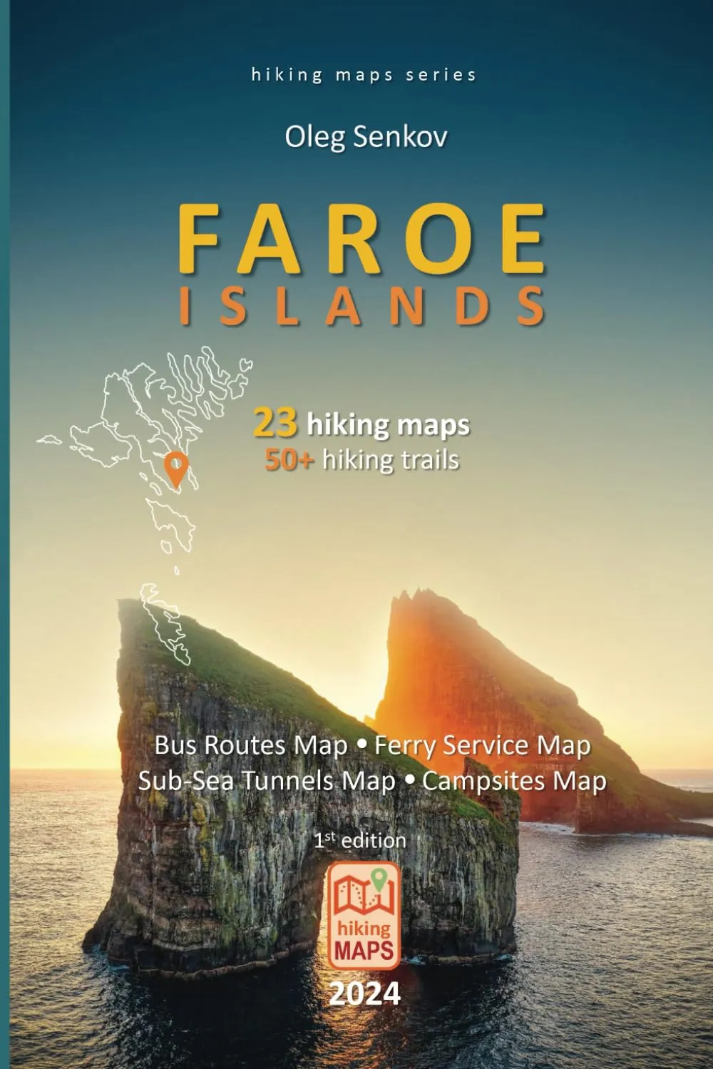 Faroe Islands, hiking maps: for hikers, landscape photographers, nature lovers, digital nomads, travelers Paperback – July 9, 2024