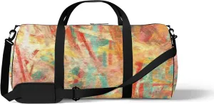 Faux Digital Paint Splatter Brushstroke Seamless Sports Bag Tote Bag Waterproof Gym Bag with Shoulder Strap Zipper 2 Side Pockets for Men and Women, Travel and Storage Shoulder Bag.