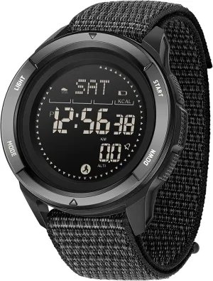 findtime Compass Tactical Watches for Men Women with Metronome Step Counter Countdown Dual Time Alarm Stopwatch Rubber Strap Lightweight Digital Waterproof Watch Orange