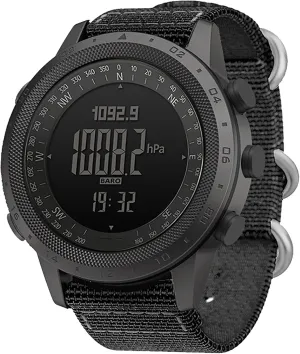 findtime Hiking Watches for Men with Compass Altimeter Barometer Pedometer Durable for Survival Adventure Sports Outdoor Tactical Military Designer Watch Nylon Band