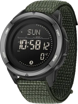 findtime Men's Digital Watch Pedometer Step Counter Watches Military Compass Waterproof Wrist Watch Tactical Sport Watch Calories Counter Pacer Running Wristwatch LED Light Stopwatch Countdown