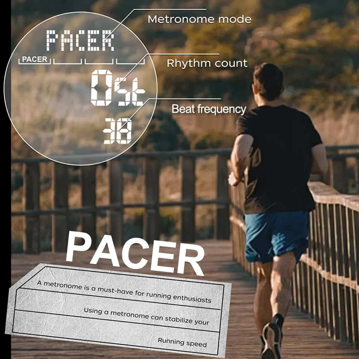 findtime Men's Digital Watch Pedometer Step Counter Watches Military Compass Waterproof Wrist Watch Tactical Sport Watch Calories Counter Pacer Running Wristwatch LED Light Stopwatch Countdown