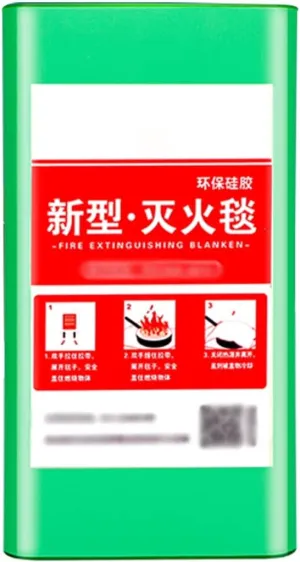 Fire Blanket Camping Emergency Blankets Self-Luminous Silicone Fire Blanket, High-tech Flame Retardant Blanket, Kitchen Emergency Blankets, 2 Specifications (Color : Yellow, Size : 39 * 39inches)