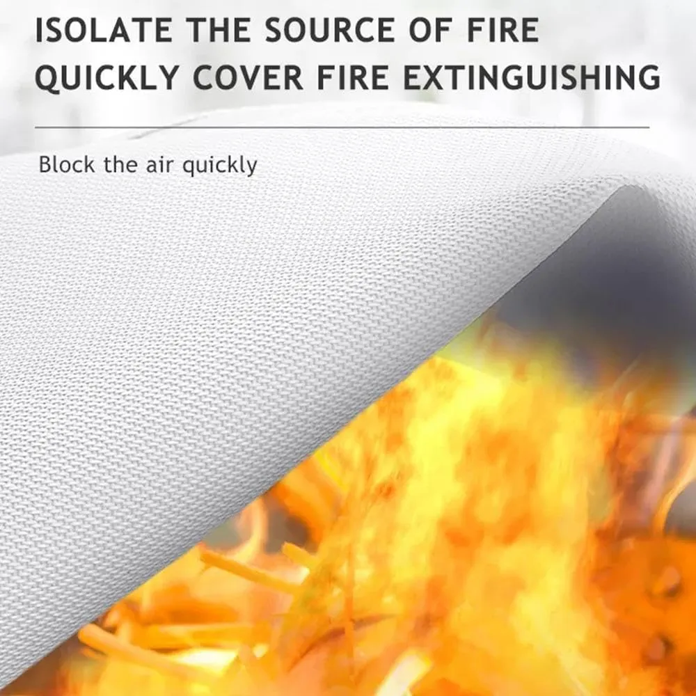 Fire Blanket,Fire Blankets Emergency for Home,Emergency Fire Blanket,Emergency Fire Blanket for Home Kitchen,Fiberglass Fire Safety Blankets for Survival(1 * 1m)