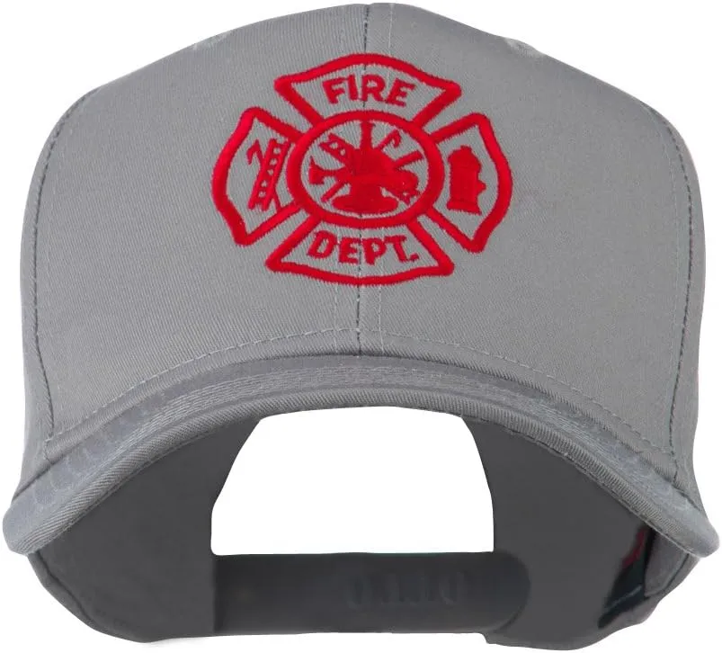 Fire Dept Maltese Cross Embroidered Cap