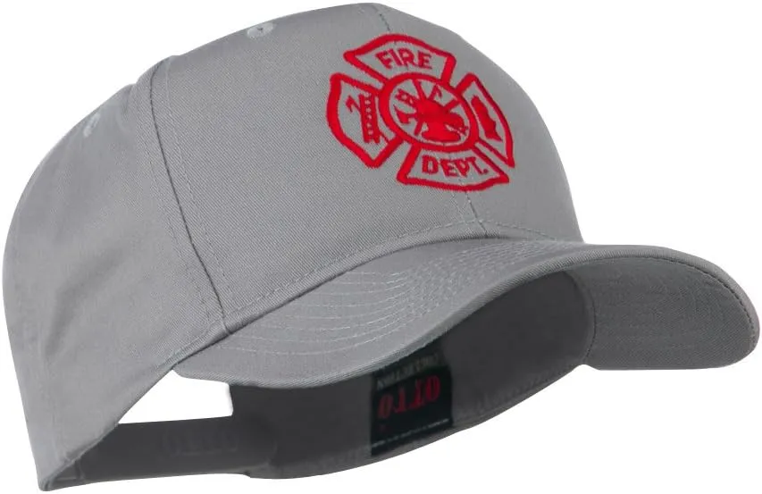 Fire Dept Maltese Cross Embroidered Cap