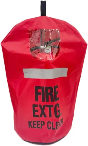 Fire Extinguisher Cover with Reflective Strap, Heavy Duty Fire Sa-fety Protective Sleeve from scuffs & scratches Accessories, 18"Wx26"L, 1 Pcs (13-20LB)