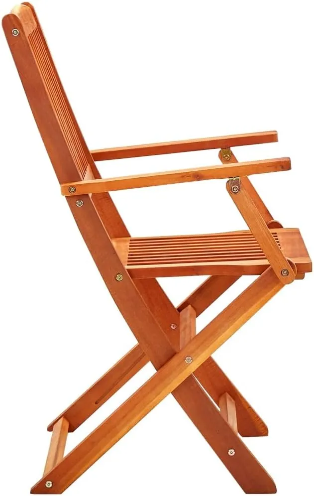 fire Pit Chairs,high Chair,Patio Furniture,Beach Chair,Folding Patio Chairs 8 pcs Solid Eucalyptus WoodFor Gardens, patios, Balconies
