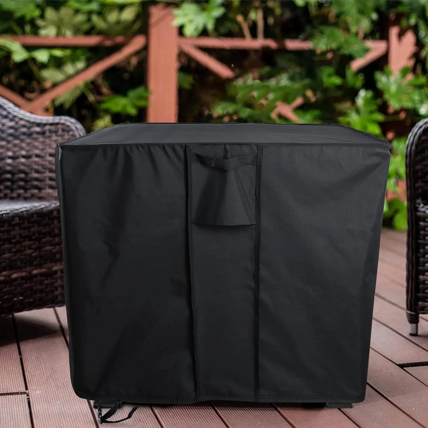 Fire Pit Cover Rectangular 56 Inch,Propane Gas Fire Pit Table Cover,Outdoor Waterproof Firepit Table Cover - 56 x 27 x 15 Inch