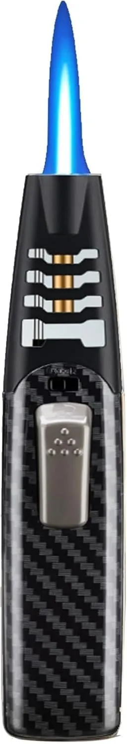 Fire Torch Lighter, Blaze Butane Torch Lighter, Refillable Butane Torch Lighter, Adjustable Flame Bright Fire Windproof Lighter (D2)