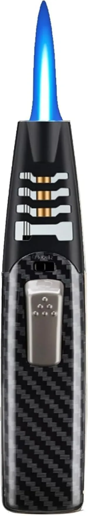 Fire Torch Lighter, Blaze Butane Torch Lighter, Refillable Butane Torch Lighter, Adjustable Flame Bright Fire Windproof Lighter (D2)