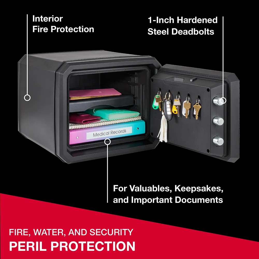 Fireproof and Waterproof Safe with Backlit Digital Keypad and Override Key FPW082HTC
