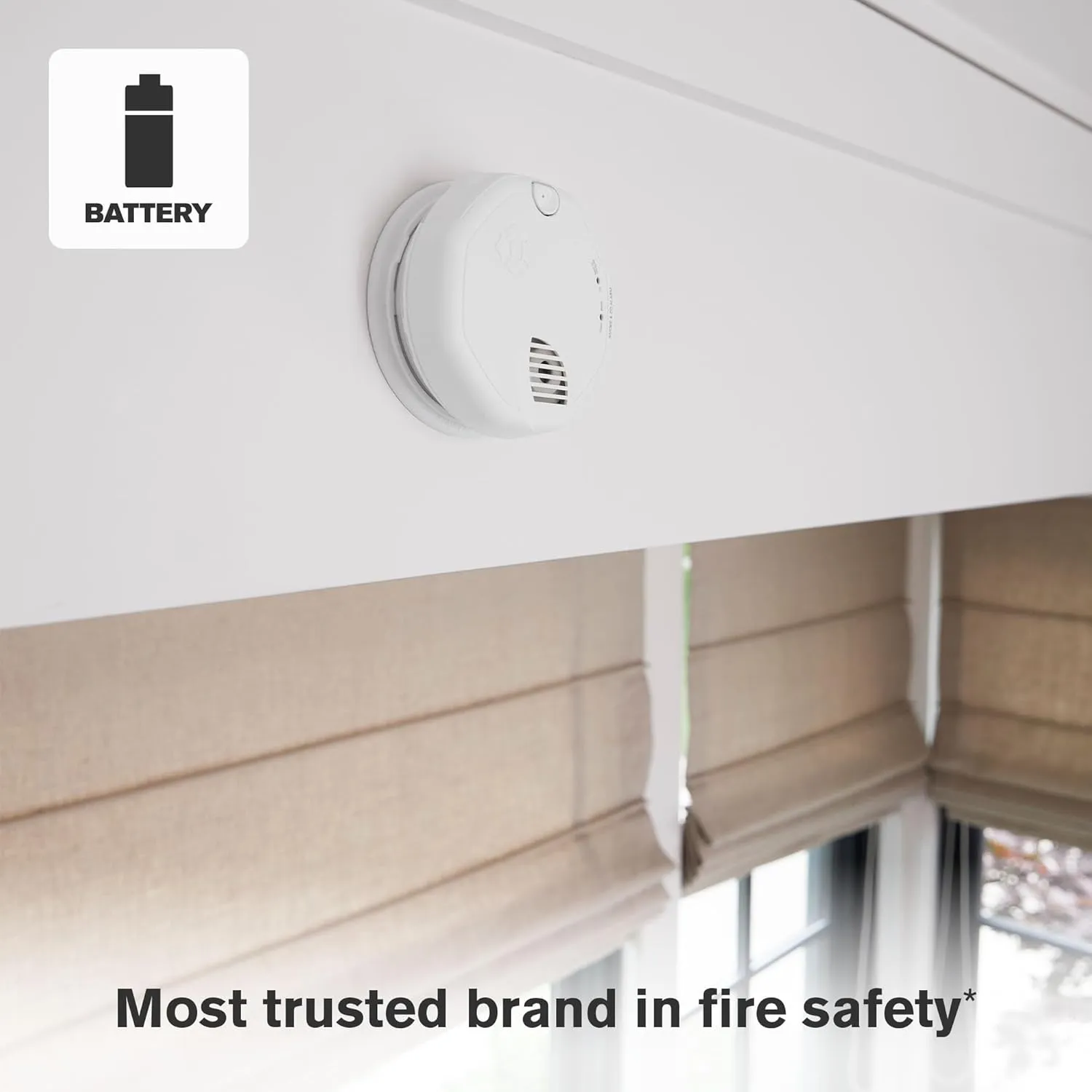 First Alert Combination Smoke & Carbon Monoxide Alarm, Battery Operated Detector with Test & Silence Button, SMCO100, 1-Pack