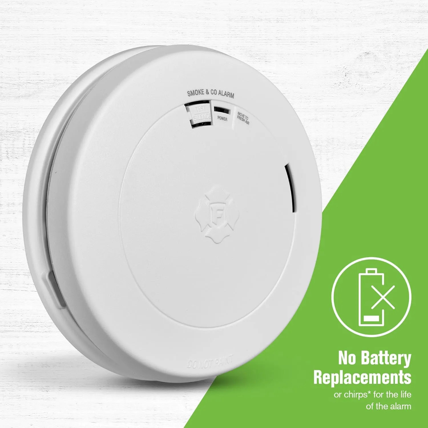 First Alert SMCO210, 10-Year Sealed Battery Combination Smoke & Carbon Monoxide Alarm with Slim Profile Design, 1-Pack