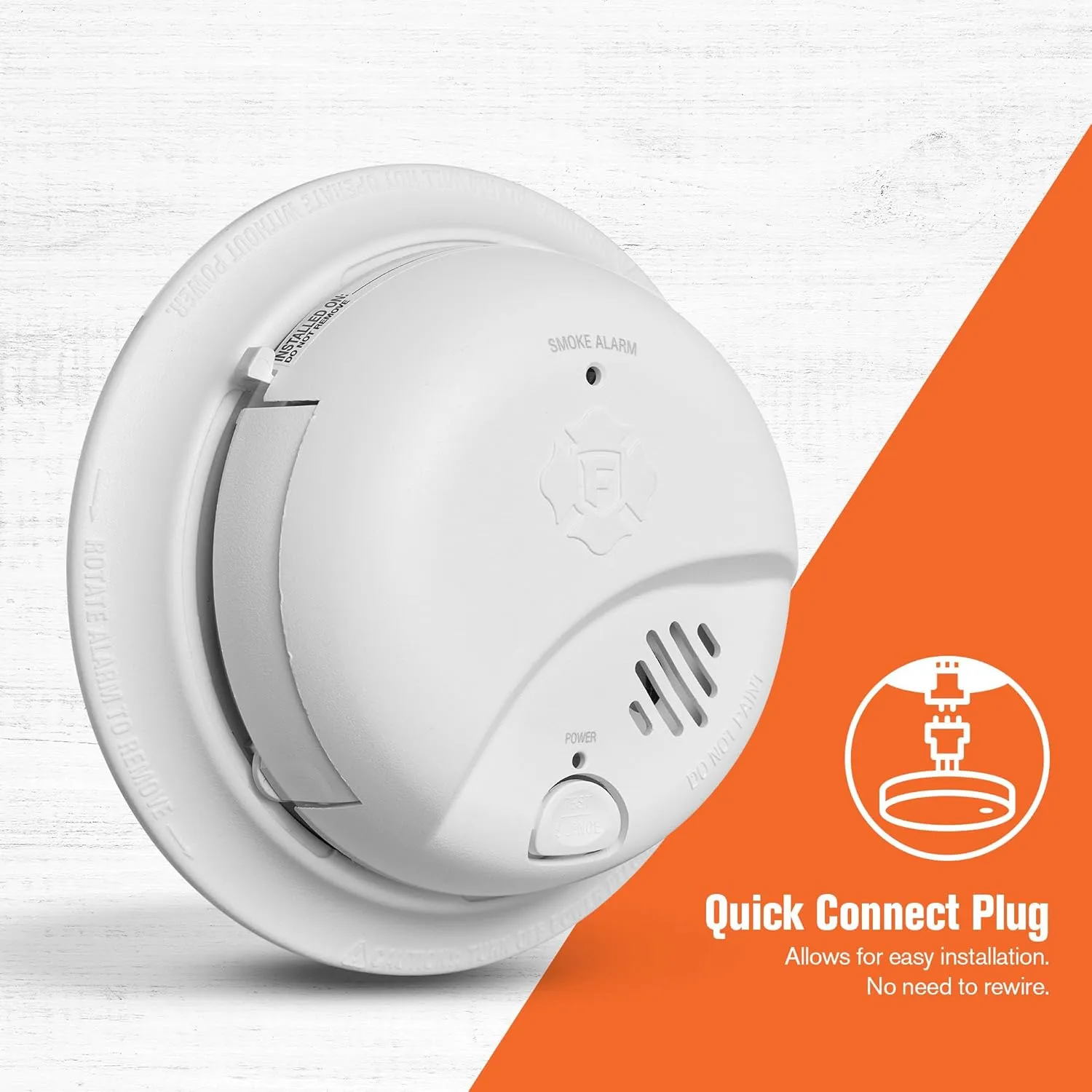 First Alert SMI100-AC, Hardwire Interconnect Smoke Alarm with Battery Backup, 1-Pack