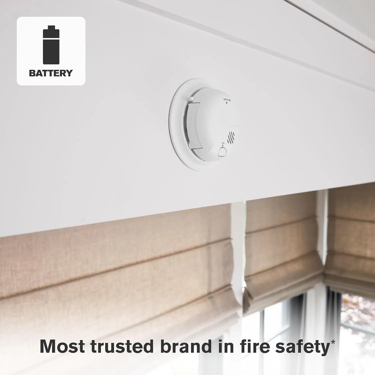 First Alert SMI100, Battery-Operated Smoke Alarm, 3-Pack