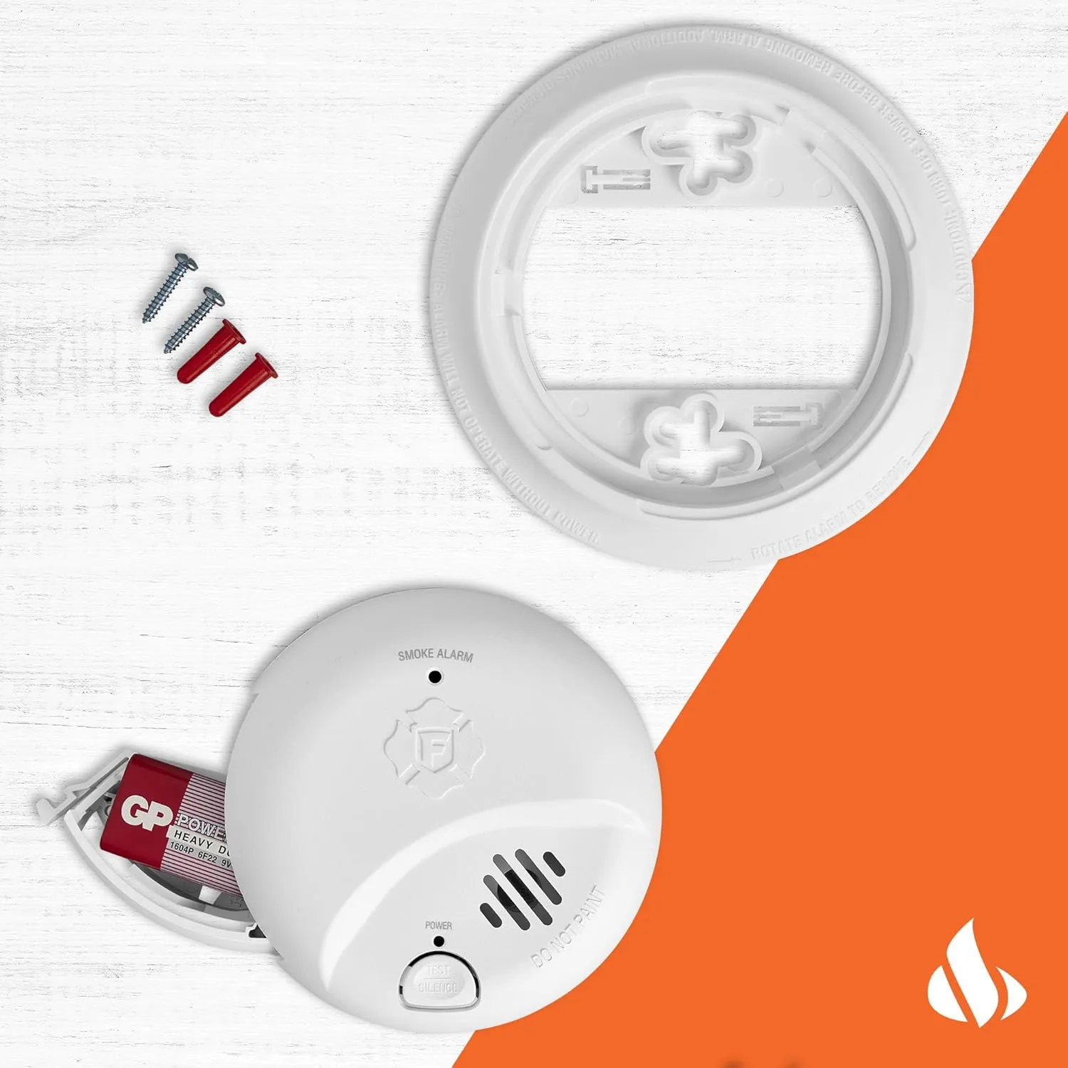 First Alert SMI100, Battery-Operated Smoke Alarm, 3-Pack