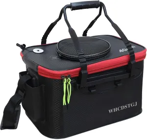 Fishing Bucket, Versatile Foldable Portable Fishing Bucket The 6 Gallon EVA Fish Bucket is Suitable for Storing Live Fish and Fresh Bait.…