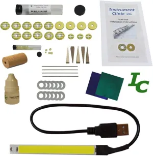 Flute Pad Kit, Replacement Pads Compatible wiith Gemeinhardt Flutes, with Instructions, Pads Made in USA!