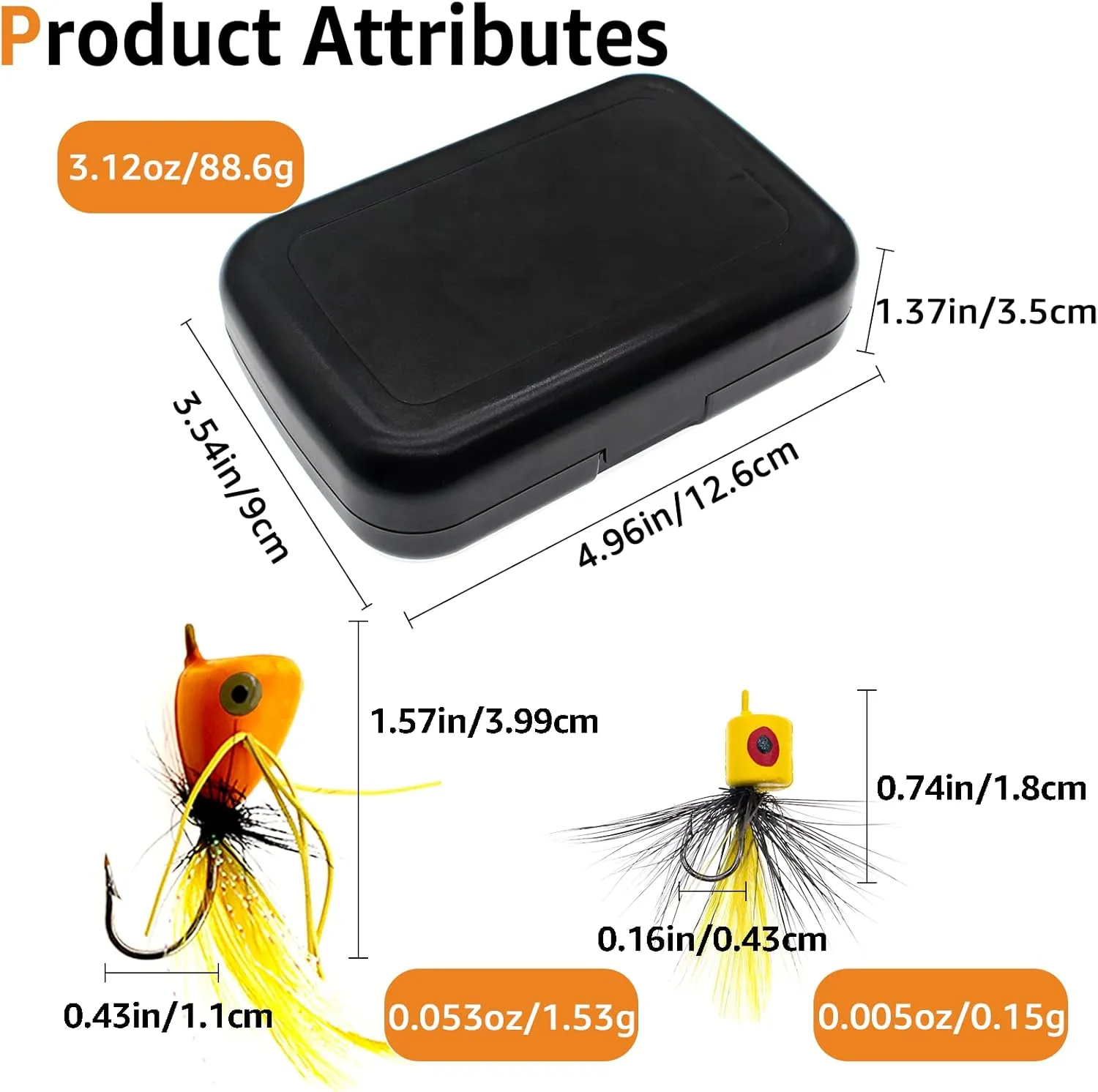 Fly Fishing Poppers Topwater Fishing Lures Assortment Kit Dry Wet Flies for Bass Trout Bluegill Panfish Salmon