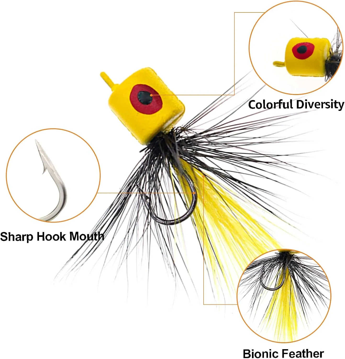 Fly Fishing Poppers Topwater Fishing Lures Assortment Kit Dry Wet Flies for Bass Trout Bluegill Panfish Salmon