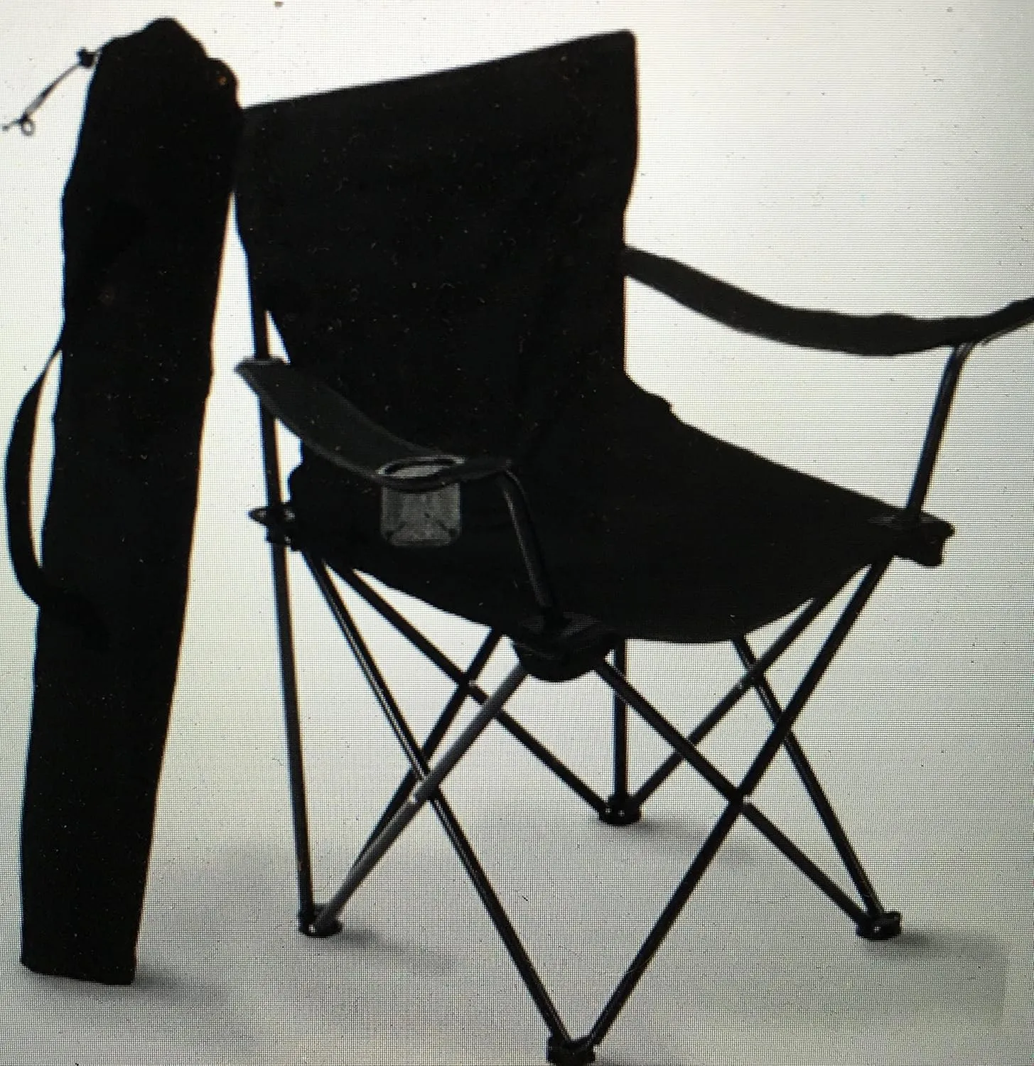 Folding Camping Chair, Portable Carry Bag for Storage and Travel, Best Durable Outdoor Quad Beach Chairs, Comfortable Arms, Space Saving, Lightweight Great for Transport