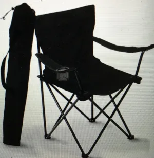 Folding Camping Chair, Portable Carry Bag for Storage and Travel, Best Durable Outdoor Quad Beach Chairs, Comfortable Arms, Space Saving, Lightweight Great for Transport