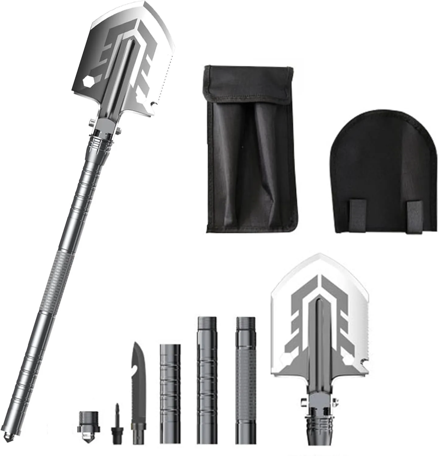 Folding Camping Shovel Outdoor Multitool Survival Equipment for Hiking Hunting Gardening Emergency