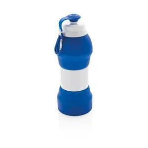 FOLDING SILICON SPORTS BOTTLE in Blue