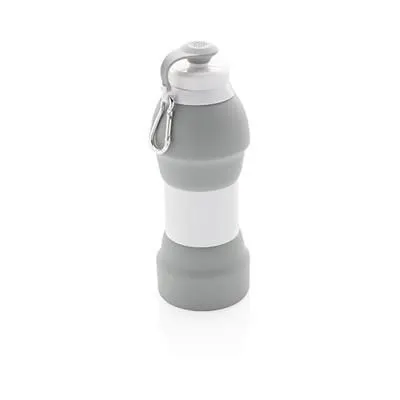 FOLDING SILICON SPORTS BOTTLE in Grey