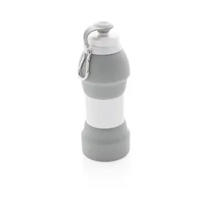 FOLDING SILICON SPORTS BOTTLE in Grey