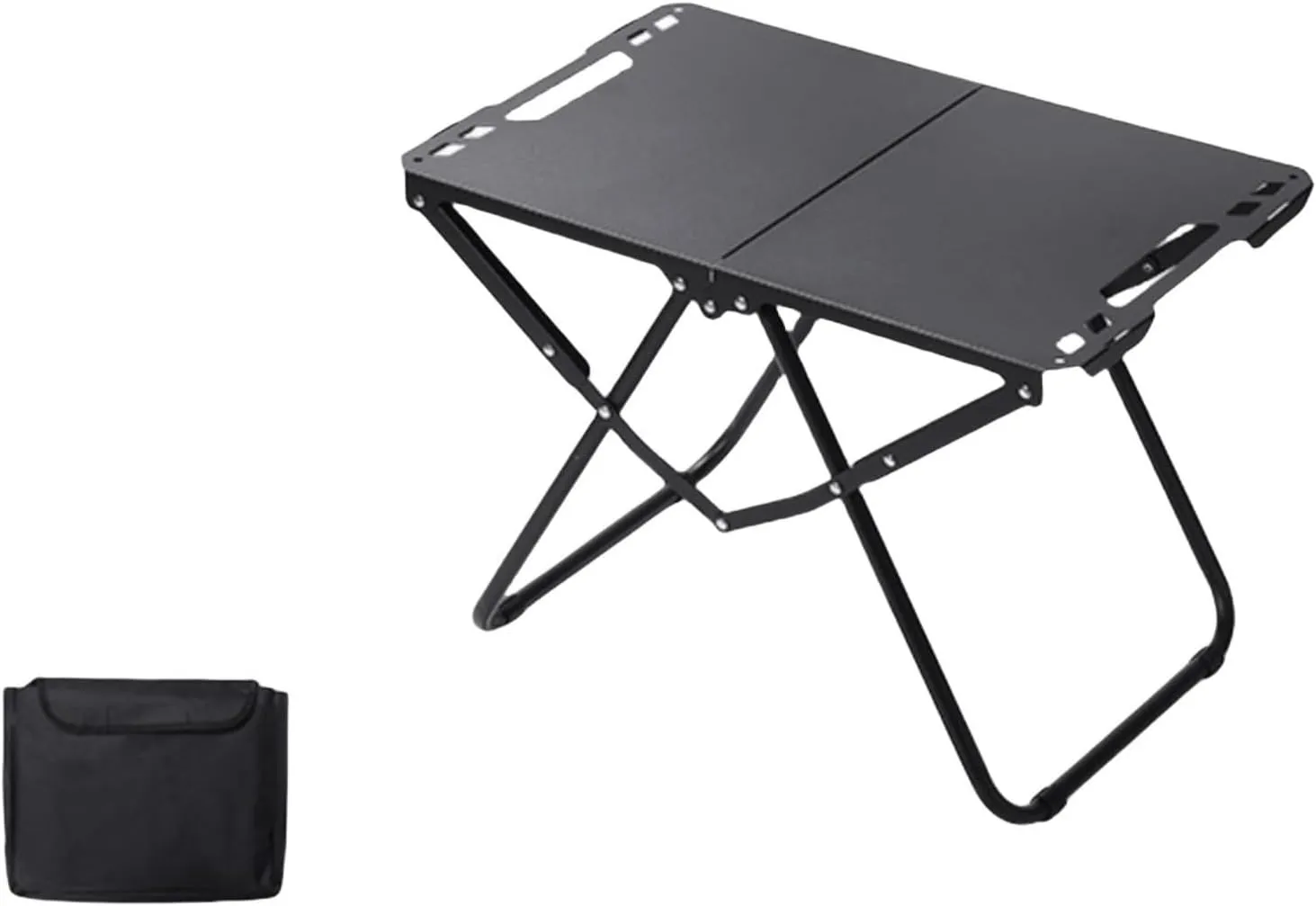 Folding Table Camping Dining Table, Lightweight Fold Up Rectangle Outdoor Side Tables for Patio Picnic Party Beach Patio Grill Bistro Balcony RV Fishing