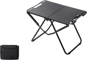 Folding Table Camping Dining Table, Lightweight Fold Up Rectangle Outdoor Side Tables for Patio Picnic Party Beach Patio Grill Bistro Balcony RV Fishing