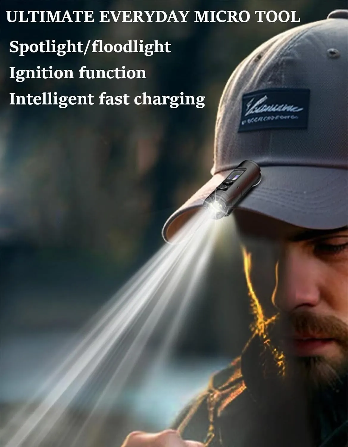 for Taclite Mini - The Ultimate Everyday Micro Tool, Rechargeable LED Magnetic Super Bright Tactical Flashlight with Hat Clip, Fire Starter, 3 Brightness, High Lumens Waterproof Multitool (Mix)