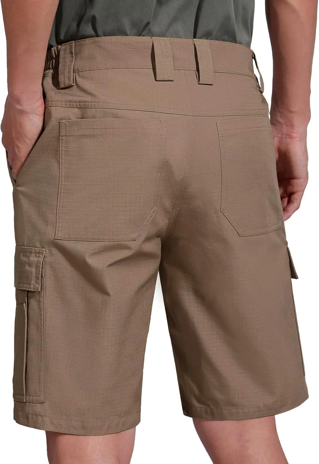 FREE SOLDIER Men's Hiking Cargo Shorts Water Resistant Quick Dry Lightweight Shorts for Hiking Cargo Casual with 10 Pockets