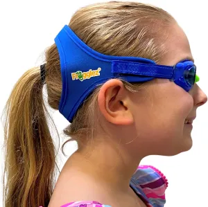 Frogglez Kids Swim Goggles with Pain-Free Strap | Ideal for Ages 3-10 | Leakproof, No Hair Pulling, UV Protection