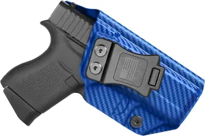 G43 Holster IWB Kydex Fit: Glock 43, 43X & 43X MOS Pistol – Inside Waistband Concealed Carry – Adjustable Cant & 'Posi-Click' Retention – No Wear - No Jitter - USA Made - Right Hand Draw