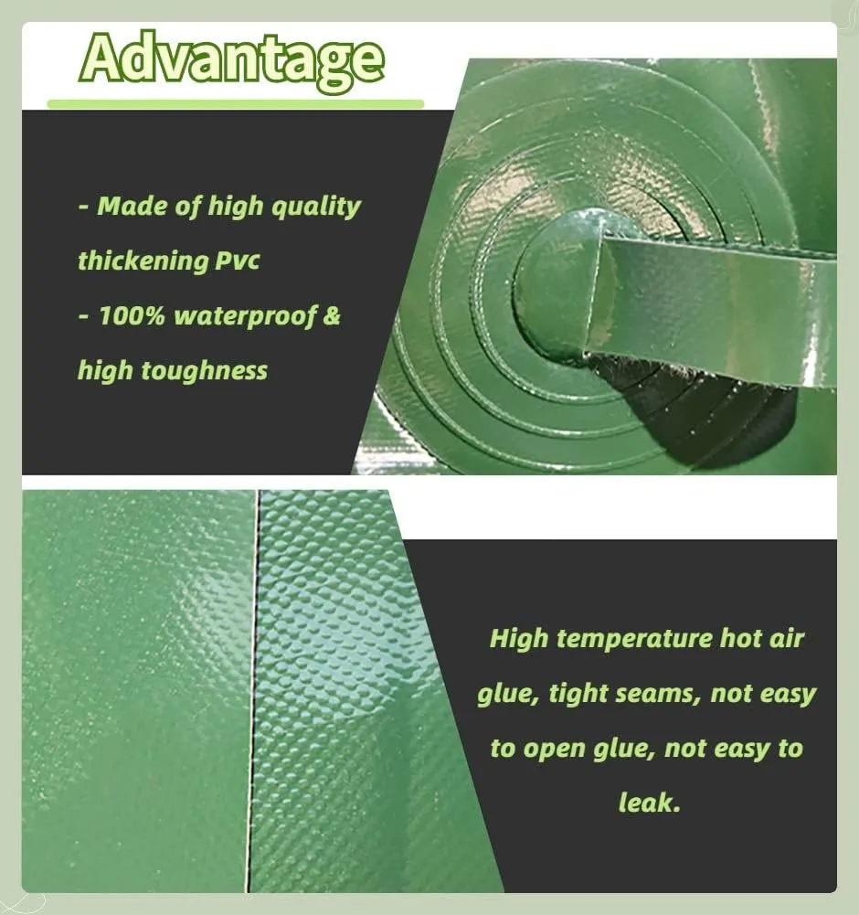 Gallon Water Bladder Storage Containers,100/200/500/800/1000/1320/1585, Drought Resistance, Fire Prevention, Emergency Water(3x2x0.85m/5100L/1347Gallon)
