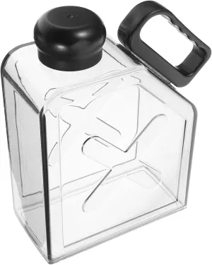 GANAZONO Flat Water Bottle for Travel Collapsible Flask Leakproof Design for School Backpack