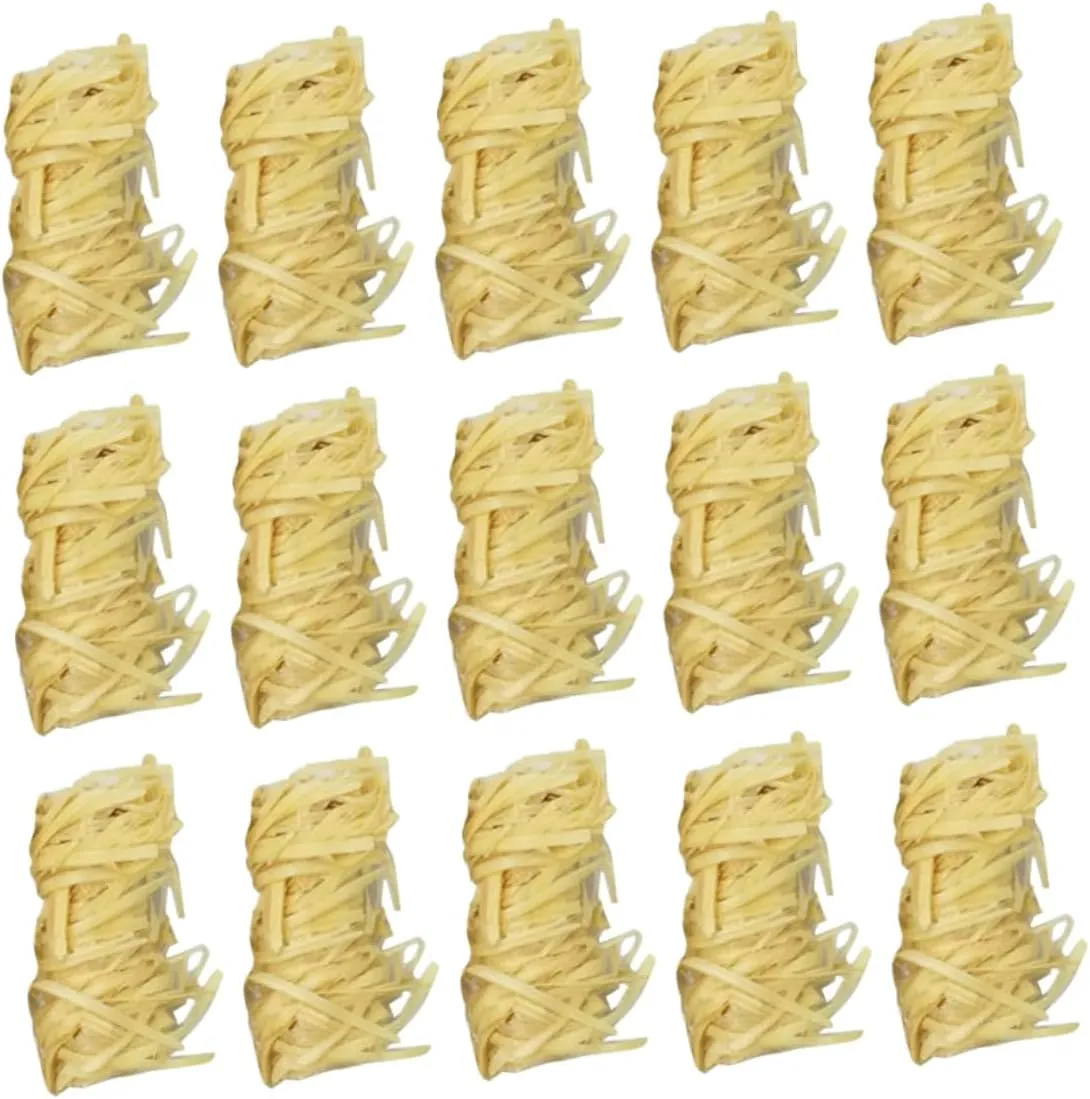 GANAZONO Must-Have: 32pcs Natural Wood Firelighters Compact Design for Camping Hiking Bbqs