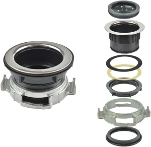 Garbage Disposal Mount Sink Flange Kit and Stopper for Waste King, Garbage Disposal Drain Assembly Kit, Rubber Flange and Drain Lock Nut for Waste King, Whirlaway Parts (114mm) Model : 1030