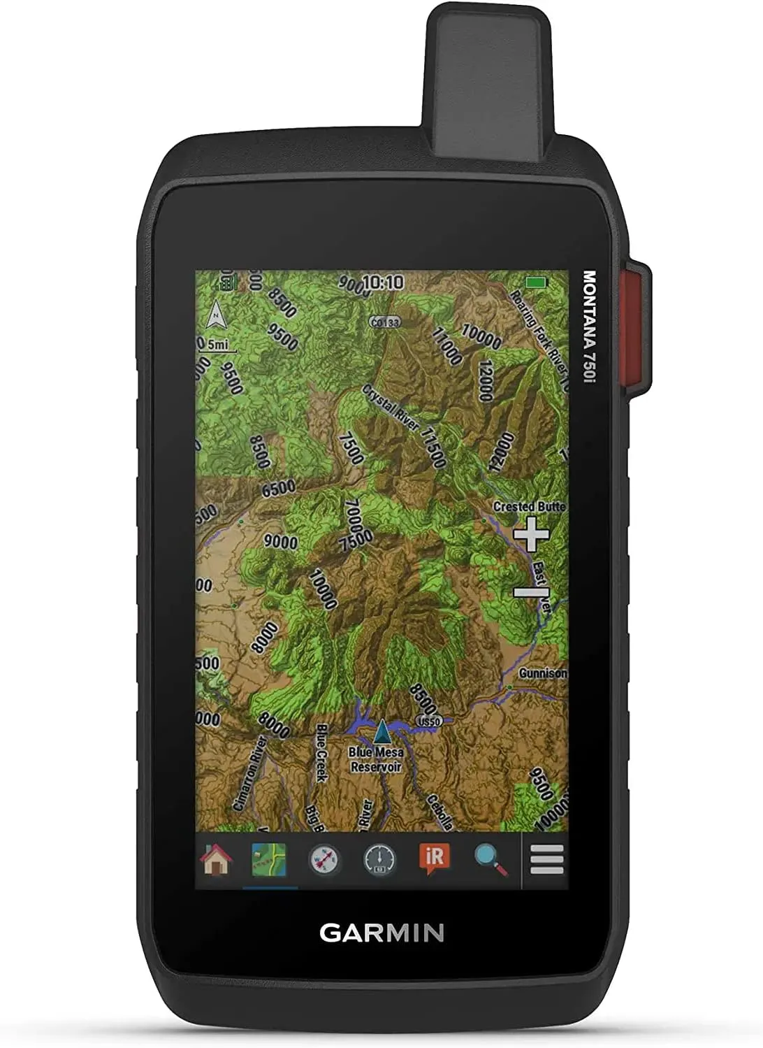 Garmin Montana 750i, Rugged GPS Handheld with Built-in inReach Technology and 8-megapixel Camera | Road and Trail Mapping, Glove-Friendly 5" Color Touchscreen, Multi-GNSS with Signature Gift Bundle