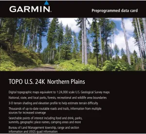 Garmin TOPO! 2009 Northern Plains/North Dakota/South Dakota/Minnesota/Nebraska/Iowa Map microSD Card