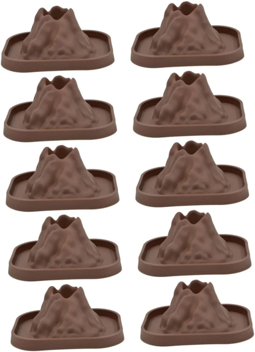 Garneck 10Pcs Giant Volcano Model for Science Experiments Realistic Volcano Prop for DIY Eruptions Educational for Compact and Safe Volcanic Eruption Kit