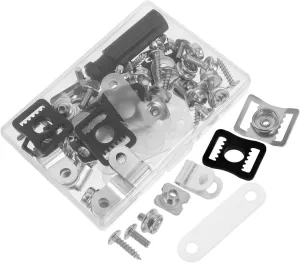 Garneck Hockey Gear Repair Kit Includes Visor Clips Chin Strap Screws Nuts Youth to Adult Sizes