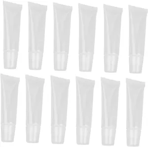 Gatuida 80Pcs Portable Cosmetic Dispenser Transparent Squeeze Bottles for Travel Refillable Makeup Containers for Lip Gloss Creams and Liquid Soaps