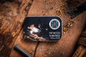 GB2 Fatwood Fire Starter – All-Natural Emergency Tinder in Shavings, Sticks, and Kits